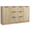 vidaXL Komoda 2 kosa sonoma hrast 60x30x70 cm konstruiran les