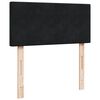 vidaXL Box spring postelja z vzmetnico črna 80x200 cm žamet
