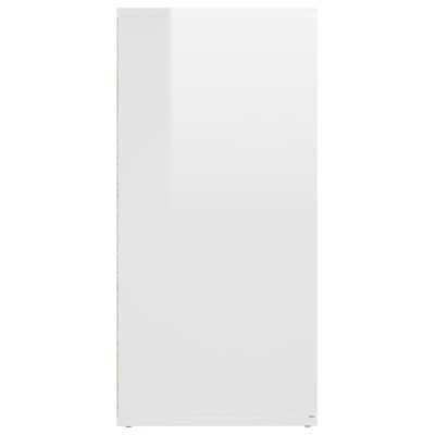 vidaXL Komoda visok sijaj bela 160x36x75 cm iverna plošča
