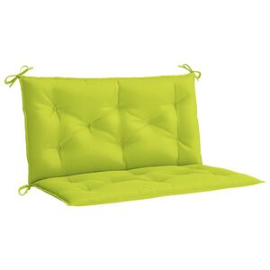 vidaXL Blazina za vrtno klop zelena 100x(50+50)x7 cm oxford tkanina