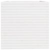 vidaXL Vrtno cvetlično korito belo 70x70x72,5 cm trdna borovina