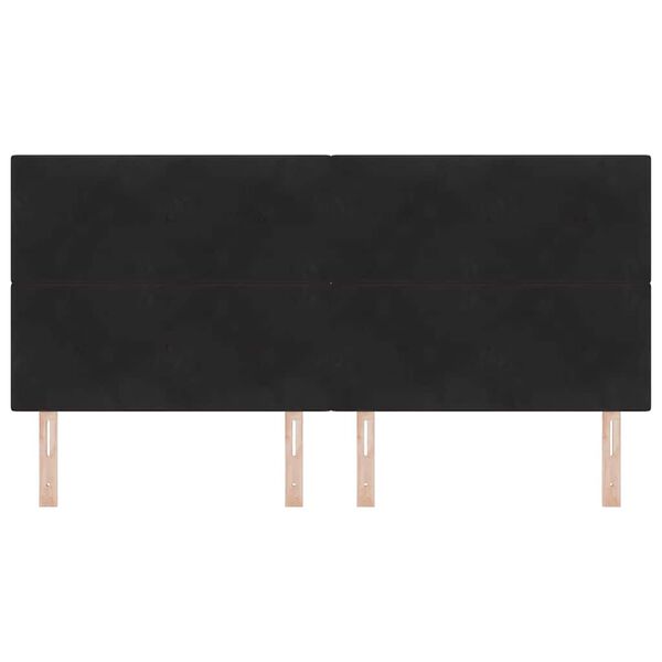 vidaXL Vzglavje z vzglavjem Črna 200 cm Umjetno usnje