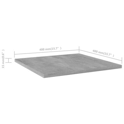 vidaXL Dodatne police za omaro 4 kosi betonsko sive 40x40x1,5 cm