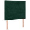 vidaXL Posteljni okvir brez vzmetnico temno zelena 120x190 cm žamet