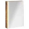 vidaXL Kopalni&scaron;ka ogledalna omara Dimljeni oreh 43 x 11,5 x 60,5 cm