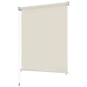 vidaXL Zunanja rolo senčila 105 (&Scaron;) x 140 (V) cm kremne barve