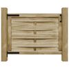 vidaXL Vrtna vrata impregnirana borovina 100x75 cm zelena