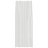vidaXL Voile zavese z rod žepi 2 kosa bela