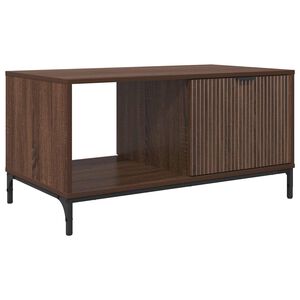 vidaXL Klubska miza Rjav hrast 90 x 49 x 46 cm Inženirski les