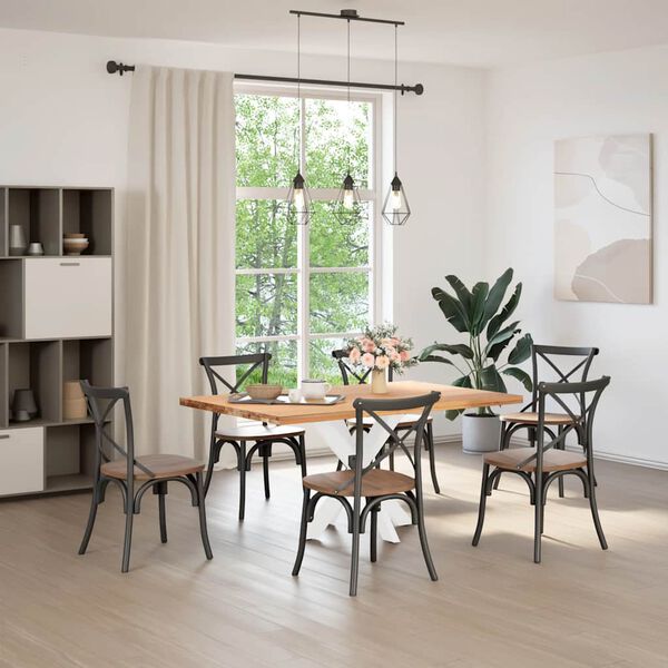 vidaXL Noge jedilne mize pajkove oblike bele 85x85x(72-73) cm jeklo