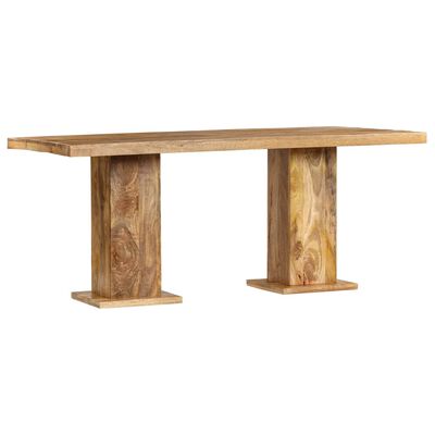 vidaXL Velika jedilna miza iz trdnega mangovega lesa 178x90x77 cm
