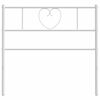 vidaXL Kovinsko nadomestno vzglavje belo 90 cm