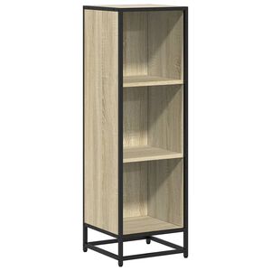 vidaXL Knjižna omara sonoma hrast 33,5x33x107,5 cm inženirski les