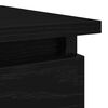 vidaXL konzolna mizica s predali črna 85,5x38,5x74,5 cm