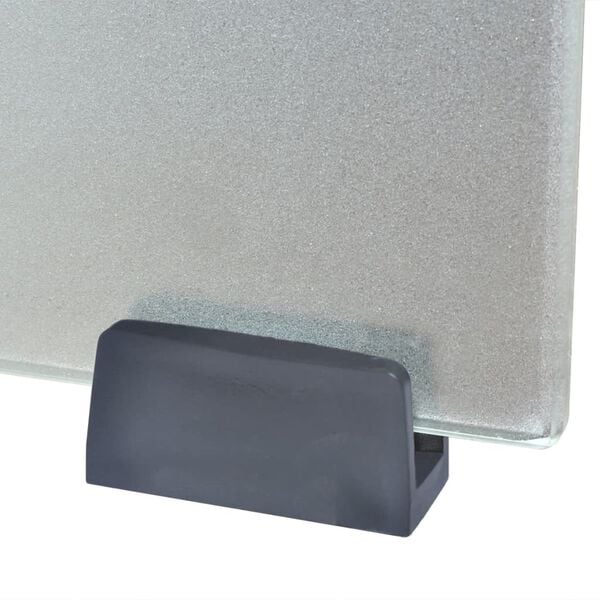 vidaXL Dvojna drsna vrata steklena