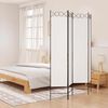 vidaXL Paravan 4-delni bel 160x200 cm blago