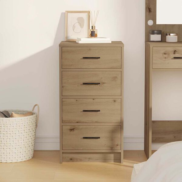 vidaXL Strani &scaron;al artisan hrast 40 x 41 x 75 cm Konstruiran les