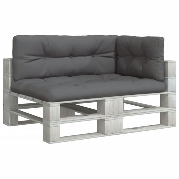 vidaXL Blazine za palete 3 kosi antracit blago