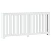 vidaXL Pokrov za radiator bel 175x20x82 cm inženirski les