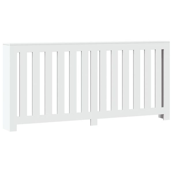 vidaXL Pokrov za radiator bel 175x20x82 cm inženirski les