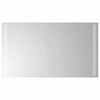vidaXL LED kopalni&scaron;ko ogledalo Transparentno 70 x 40 cm kaljeno steklo