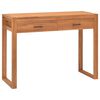vidaXL Pisalna miza z 2 predaloma 100x40x75 cm tikovina