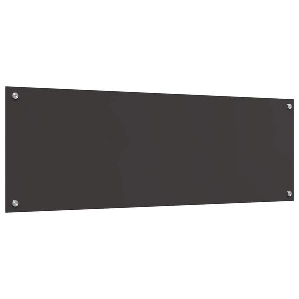 vidaXL Za&scaron;čita za kuhinjo Temno siva 120 x 40 cm kaljeno steklo