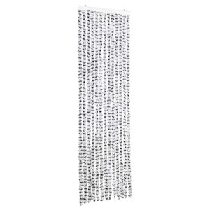 vidaXL Zavesa proti mrčesu svetlo in temno siva 56x185 cm &scaron;enilja