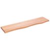 vidaXL Stenska polica svetlo rjava 60x20x2 cm trdna hrastovina