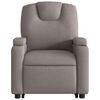 vidaXL Električni masažni naslanjač s funkcijo vstajanja taupe
