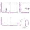 vidaXL Noge za klubsko mizico v obliki črke T, 2 kosa, bele barve, 40x25x(30-31) cm, jeklo
