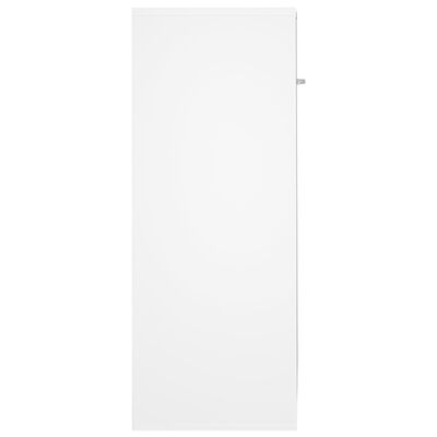 vidaXL Komoda bela 60x30x75 cm iverna plošča