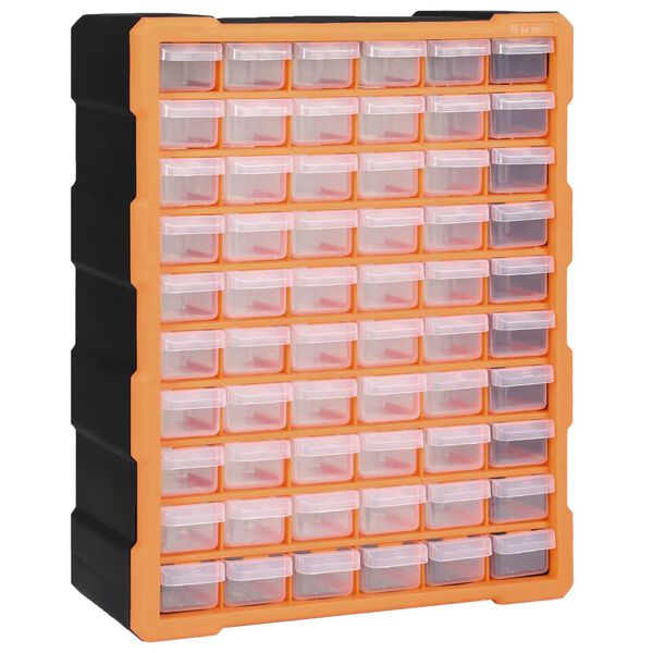vidaXL Organizator s 60 predali 38x16x47,5 cm