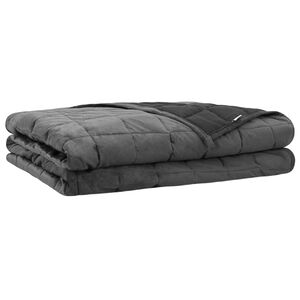 vidaXL Težka odeja Antracit 220 x 240 cm 15 kg 100% Bombaž 205T