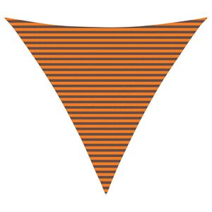 vidaXL Sončno platno Oranžna in Rjava 5 x 5 x 5 m