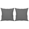 vidaXL Kavč dvosed z blazinami temno siv 120 cm tkanina iz mikrovlaken