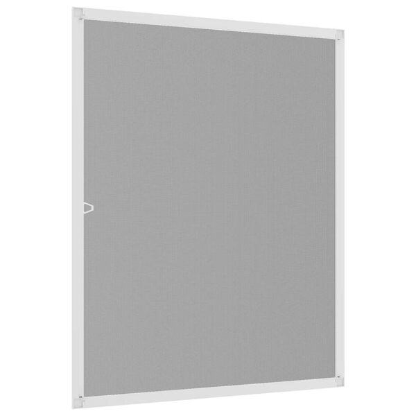 vidaXL Komarnik za okna bel 80x100 cm