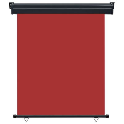vidaXL Balkonska stranska tenda 140x250 cm rdeča