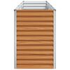 vidaXL Vrtna visoka greda 290 x 50 x 68 cm Cinkana jeklena