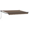 vidaXL Vlečna tenda Taupe 5 x 3 m Poliester in aluminij