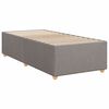 vidaXL Box spring postelja z vzmetnico taupe 100x200 cm blago