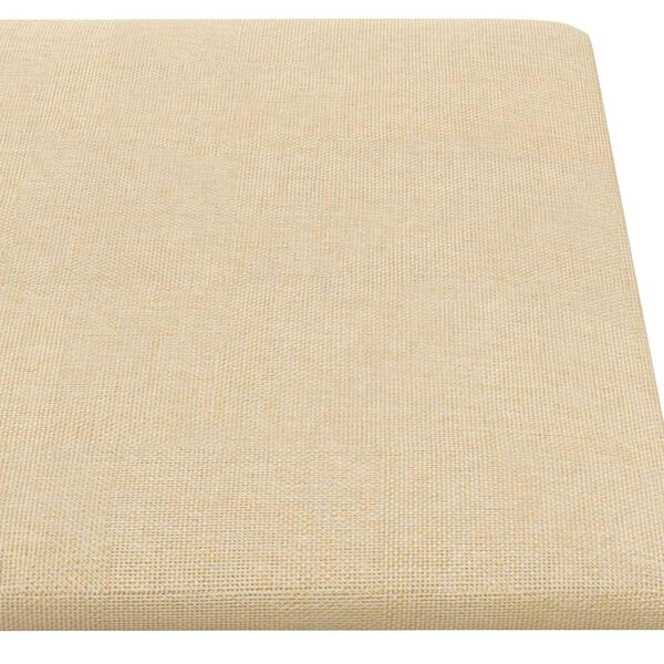 vidaXL Stenska glavna postelja 12 pcs krema 30 x 15 cm blago