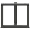 vidaXL Noge za klubsko mizico v obliki črke T 2 kosa antracit 50x25x(42-43) cm jeklo