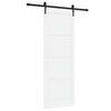 vidaXL Drsna vrata ORKDAL 78 x 211 cm Inženirski les Bela in črna