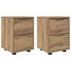 vidaXL Posteljne mize 2 kos Umetni hrast 30,5 x 30 x 43 cm