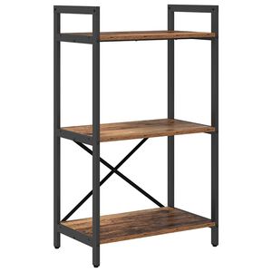 vidaXL Knjižna polica 3 ravni 56 x 34 x 96 cm Inženirski les Star les