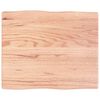 vidaXL Mizna plo&scaron;ča sv. rjava 60x50x(2-4) cm obdelana trdna hrastovina