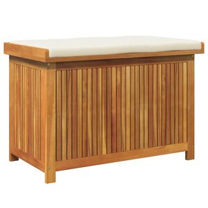 vidaXL Zunanja &scaron;katla za blazine 90x50x60,5 cm trden akacijev les