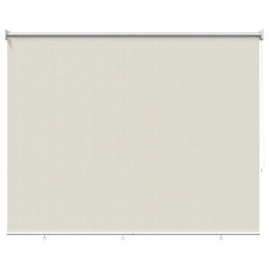 vidaXL Zunanja rolo senčila 145 (&Scaron;) x 140 (V) cm kremne barve
