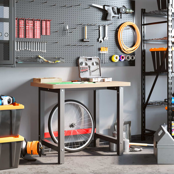 vidaXL Delovna miza 100x60x83 cm trdna bukovina pravokotna